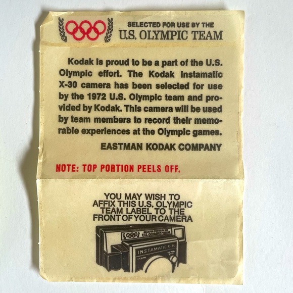 Vintage Kodak Instamatic X30 Olympic Ed. Film Camera - New - Picture 3 of 4